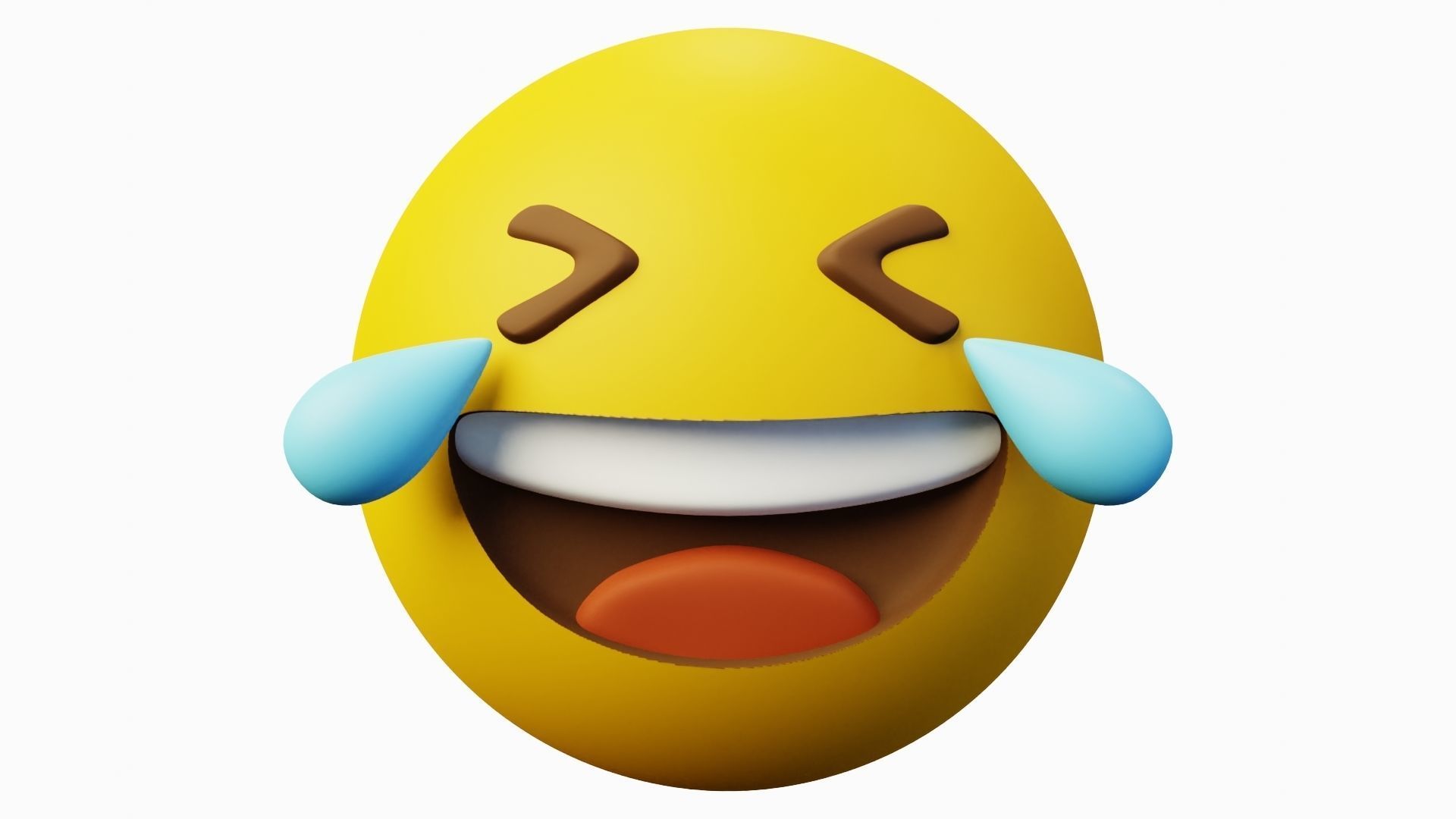 10 Emoticon Yellow Ball Pack 3D model_10