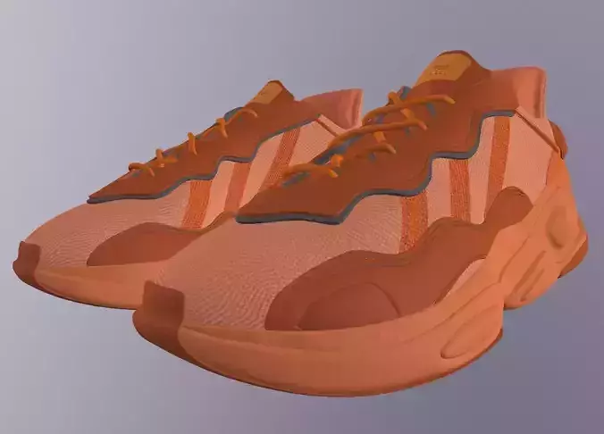 ADIDAS OZWEEGO SHOES PBR Low-poly 3D model
