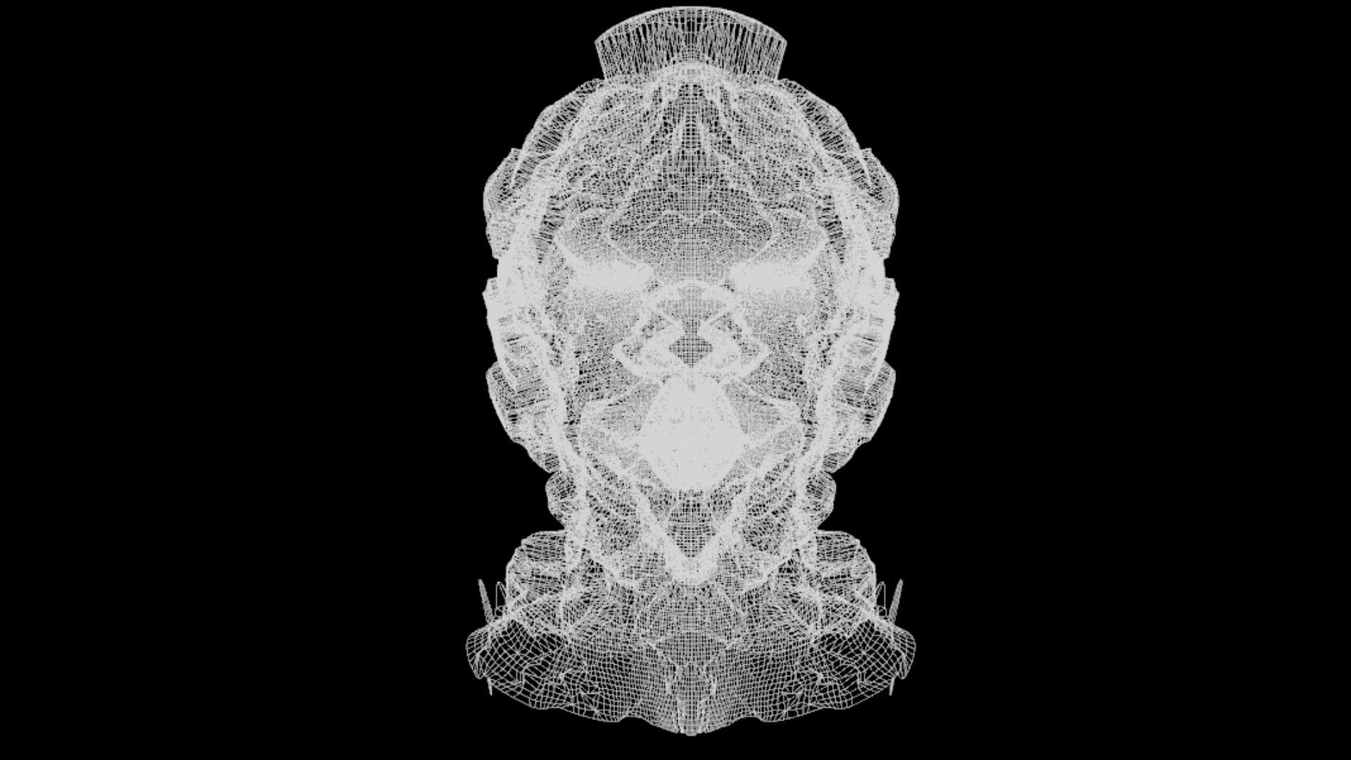 Sci-Fi Helmet Space Astronaut Character Robot 36 3D model_7