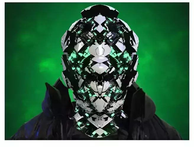 Sci-Fi Helmet Space Astronaut Character Robot 36