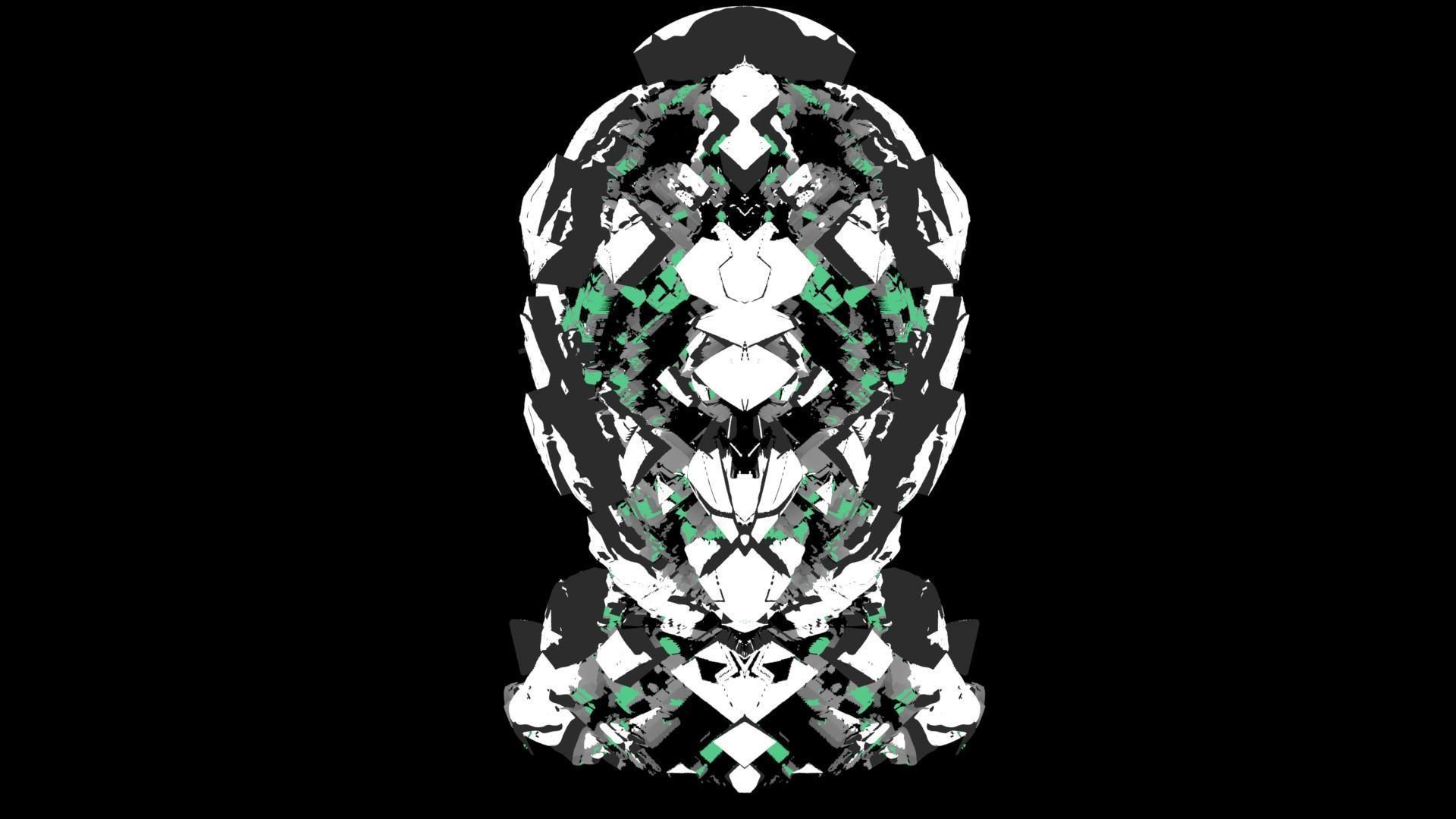 Sci-Fi Helmet Space Astronaut Character Robot 36 3D model_4