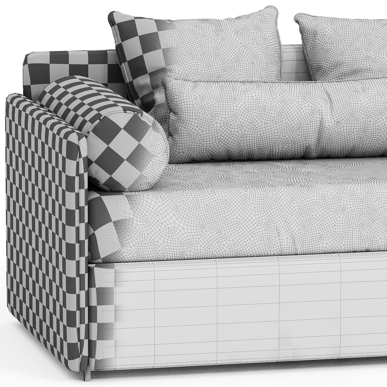 Modular Sofa Line Bolzan Letti 3D model_2