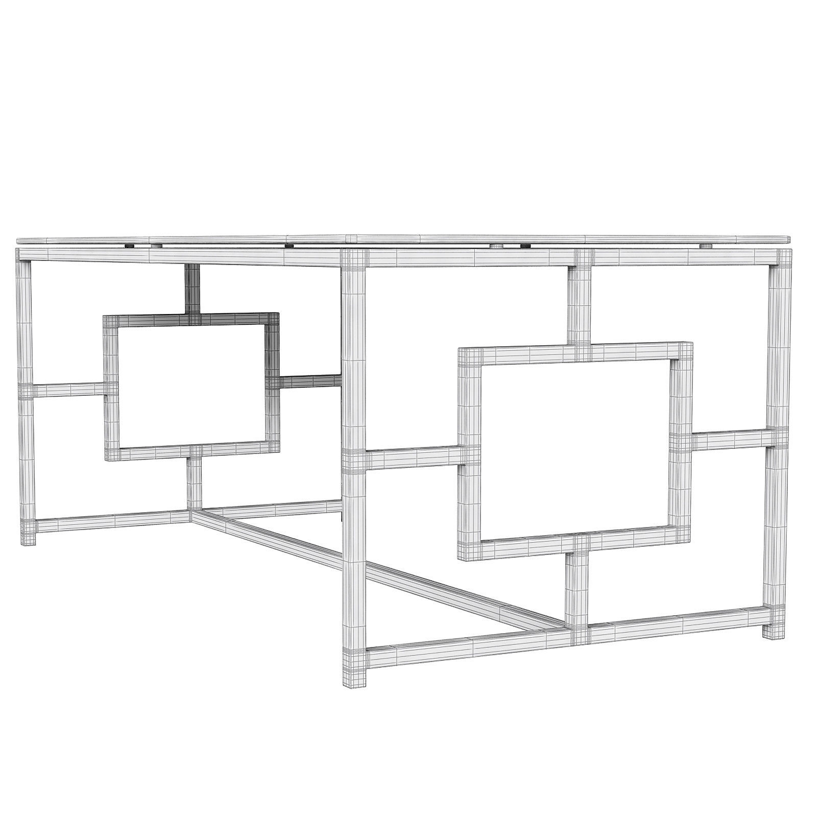 Kaster Coffee Table by House of Hampton 3D model_7