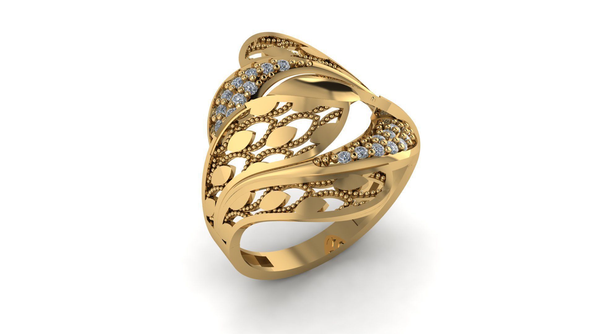 Ring sky pattern 02 3D print model_1