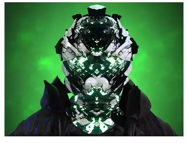 Sci-Fi Helmet Space Astronaut Character Robot 35