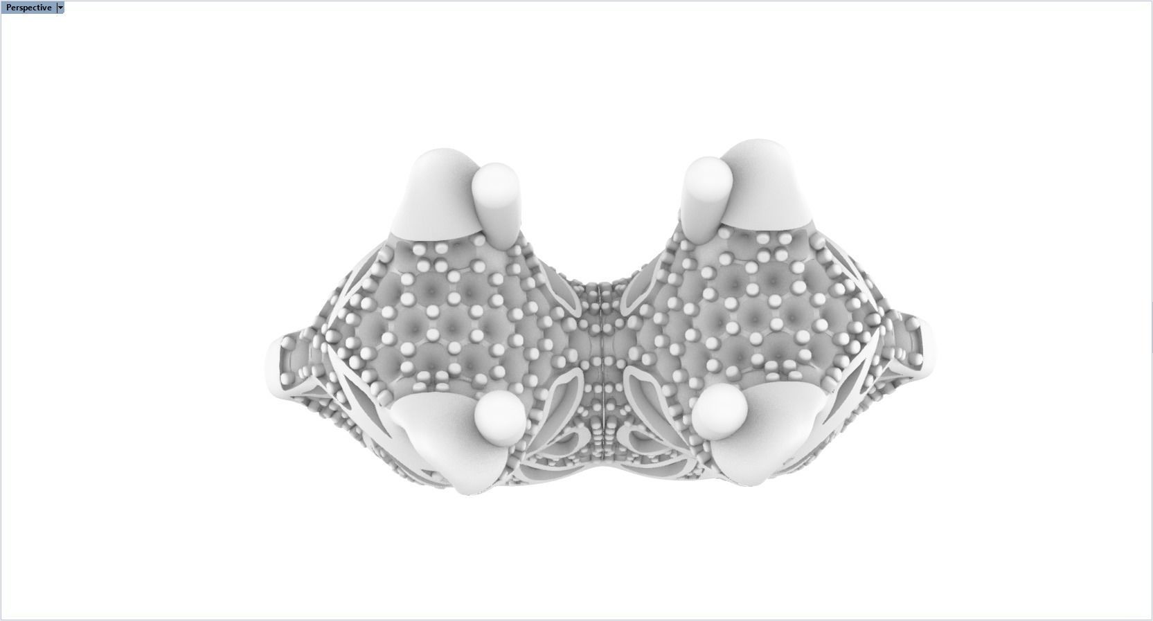 cat ring with gems 3D print model_41