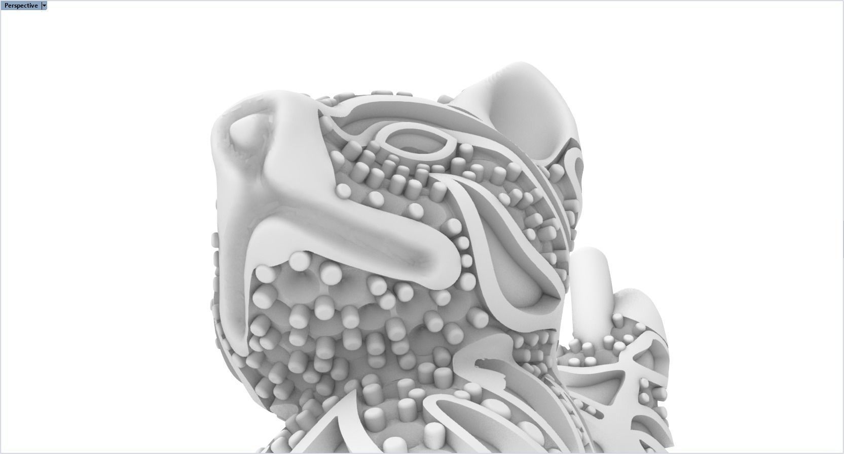 cat ring with gems 3D print model_40