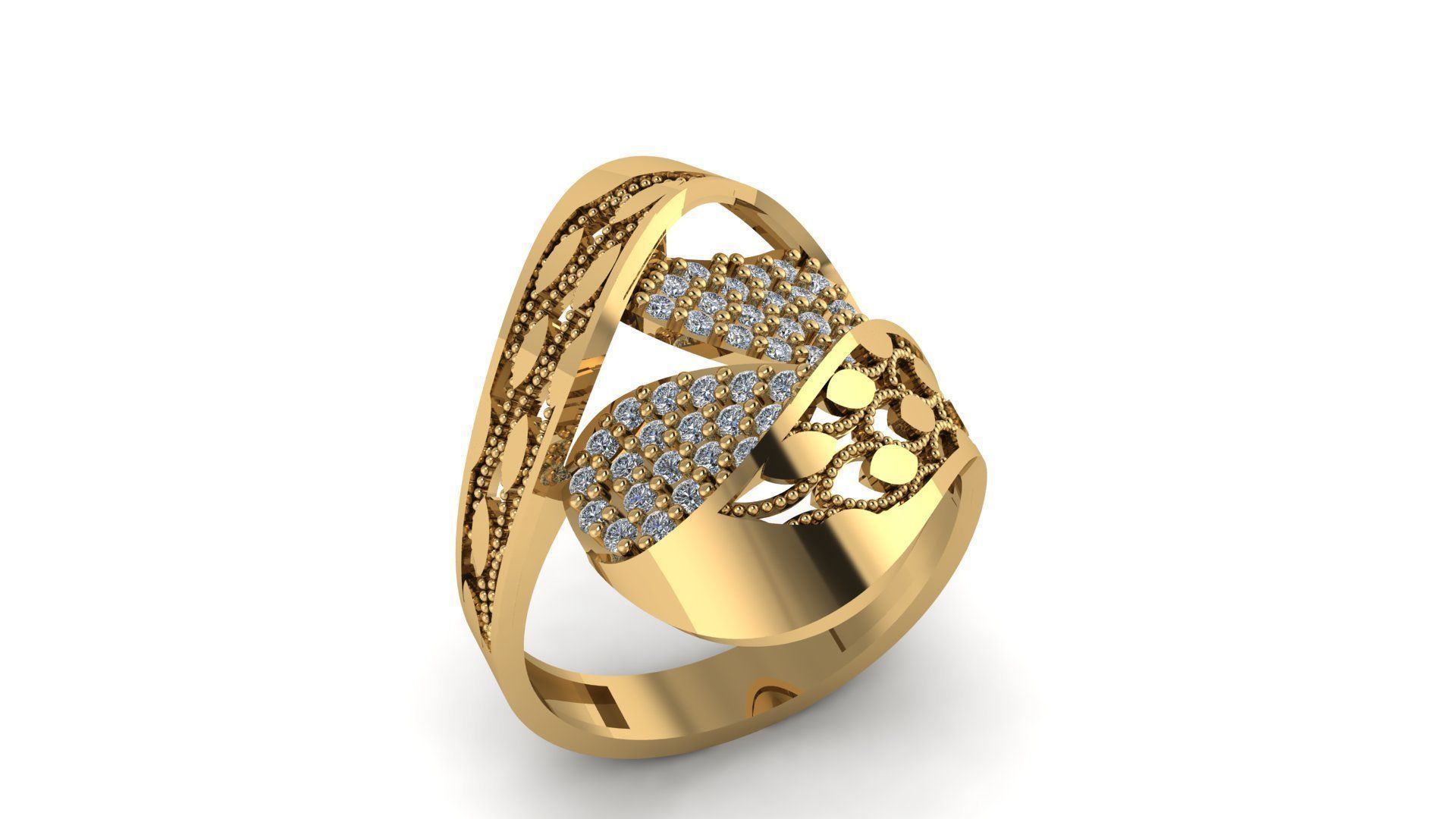 Ring sky pattern 03 3D print model_1
