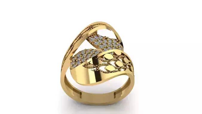 Ring sky pattern 03 3D print model