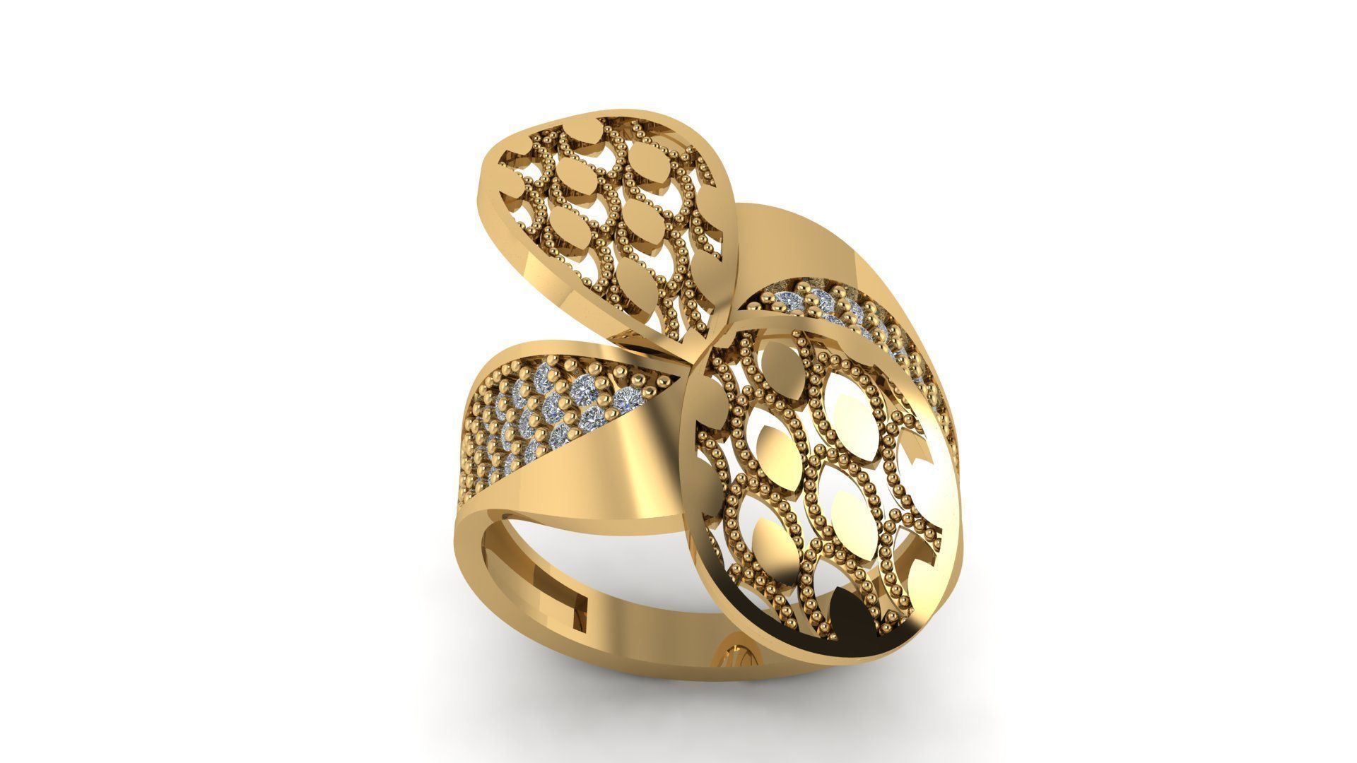 Ring sky pattern 04 3D print model_1
