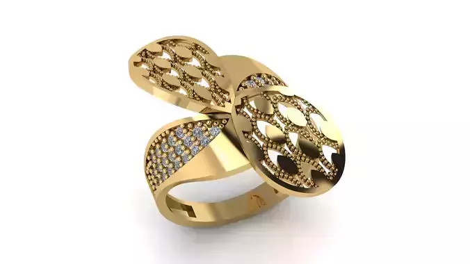 Ring sky pattern 04 3D print model
