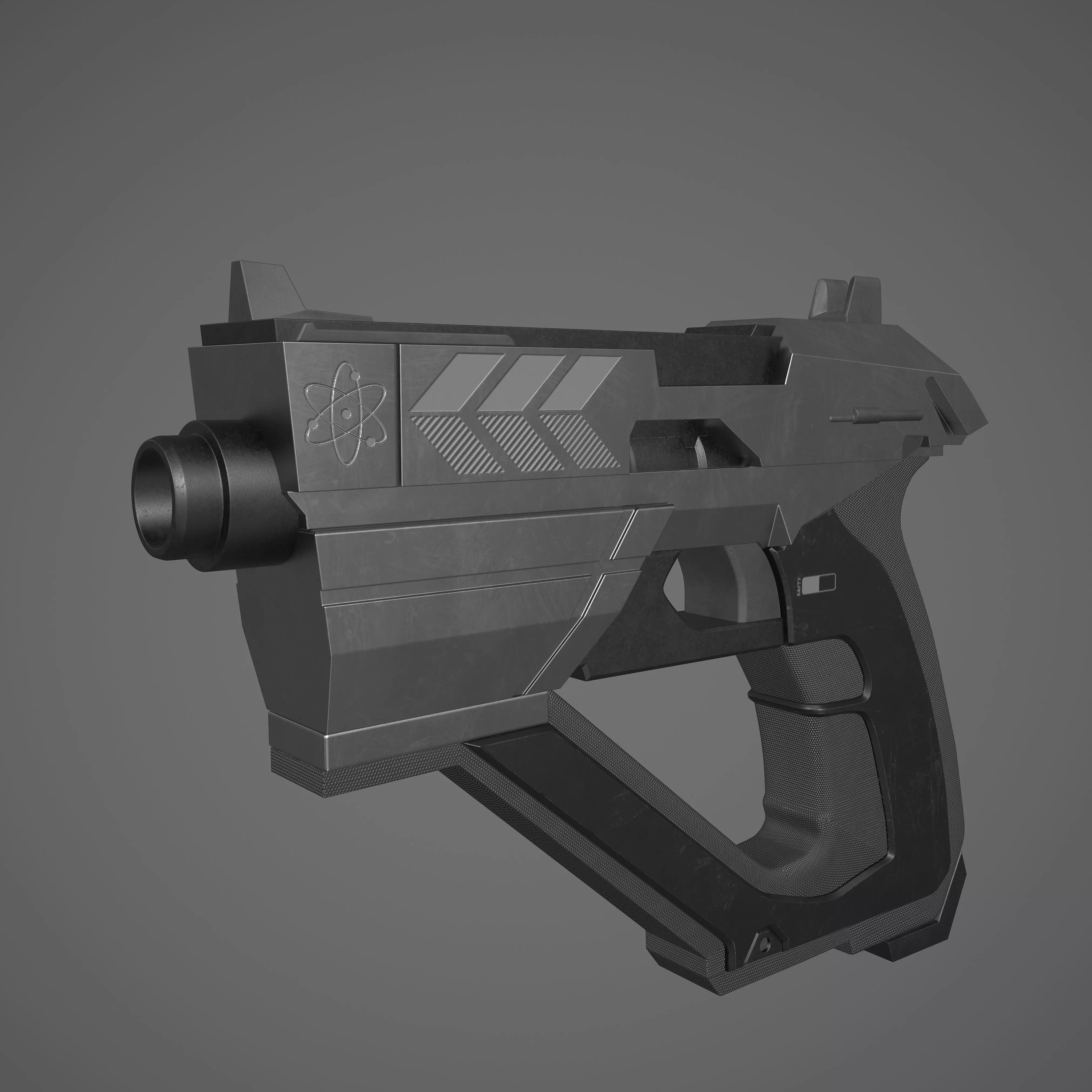 futuristic colt Free low-poly 3D model