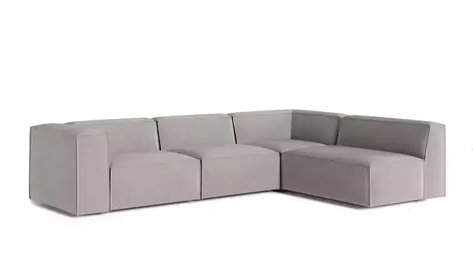Sofa 3D Model person sectional