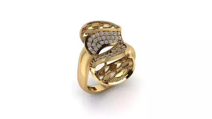 Ring sky pattern 05 3D print model