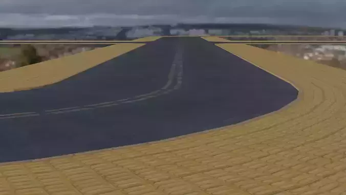 Small Town Road Structure