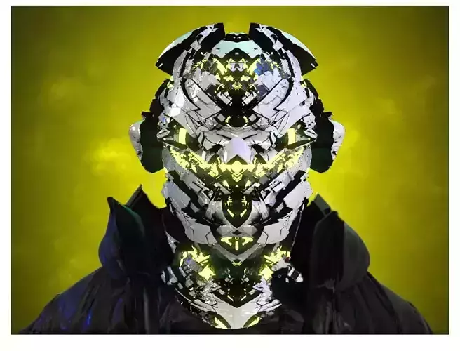 Sci-Fi Helmet Space Astronaut Character Robot 34