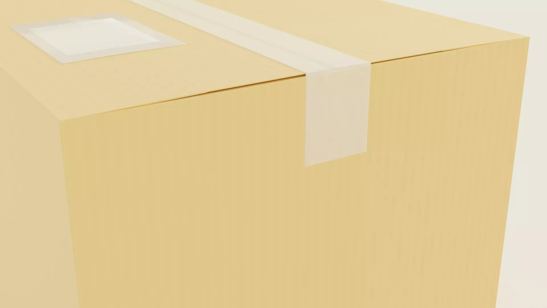 Cardboard Box Free low-poly 3D model