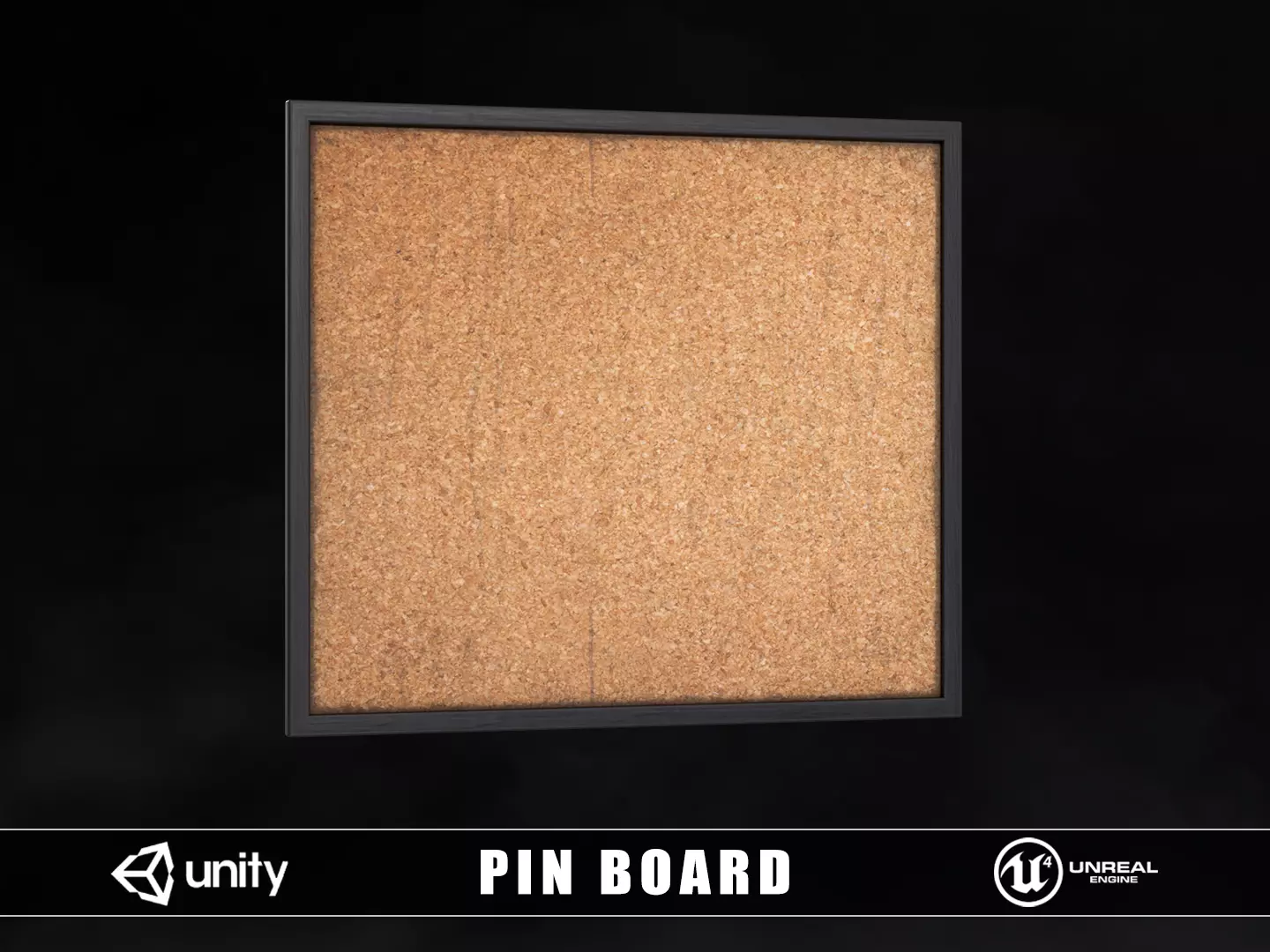 Pin Board Low-poly 3D model
