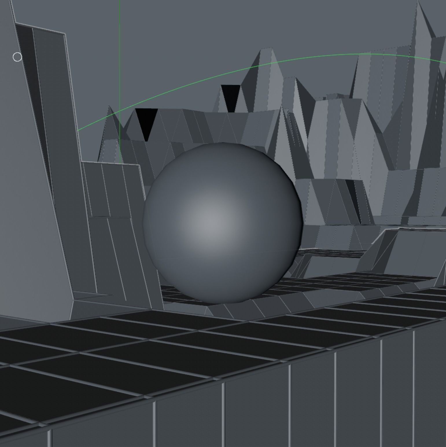 Steampunk hardcore cool scene creative scene Low-poly 3D model_5