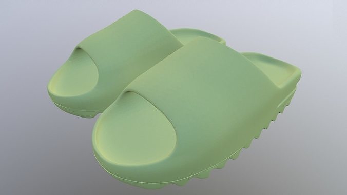 ADIDAS YEEZY SLIDE SHOES PBR Low-poly 3D model