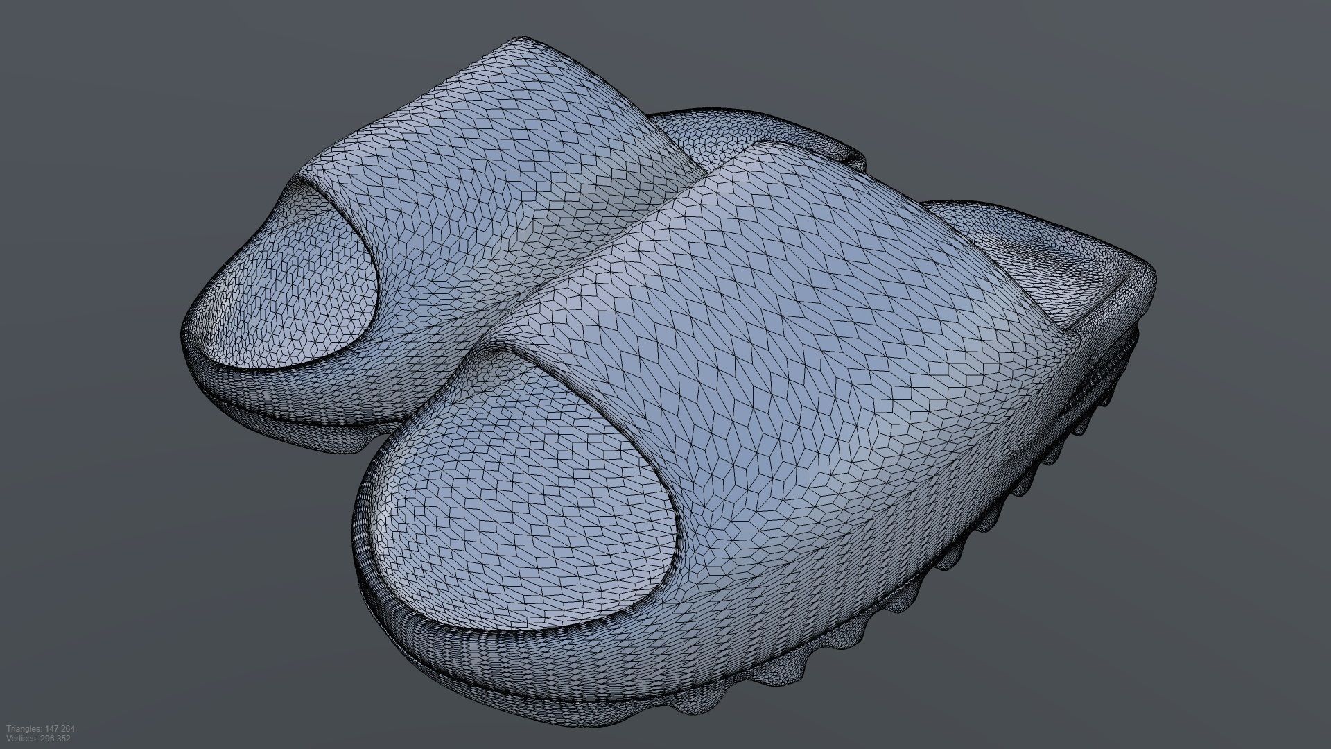 ADIDAS YEEZY SLIDE SHOES PBR Low-poly 3D model_2