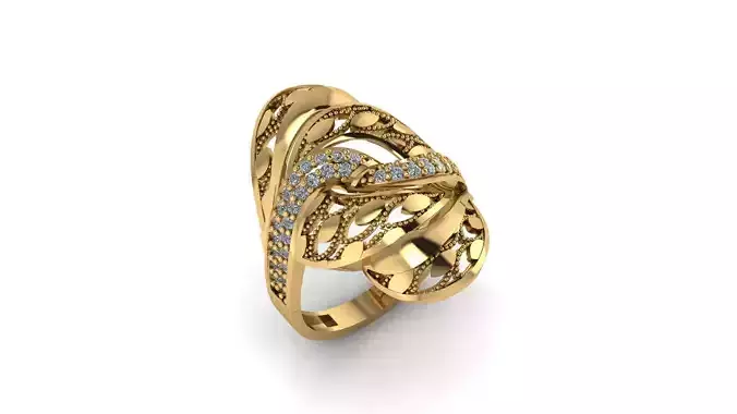 Ring sky pattern 07 3D print model