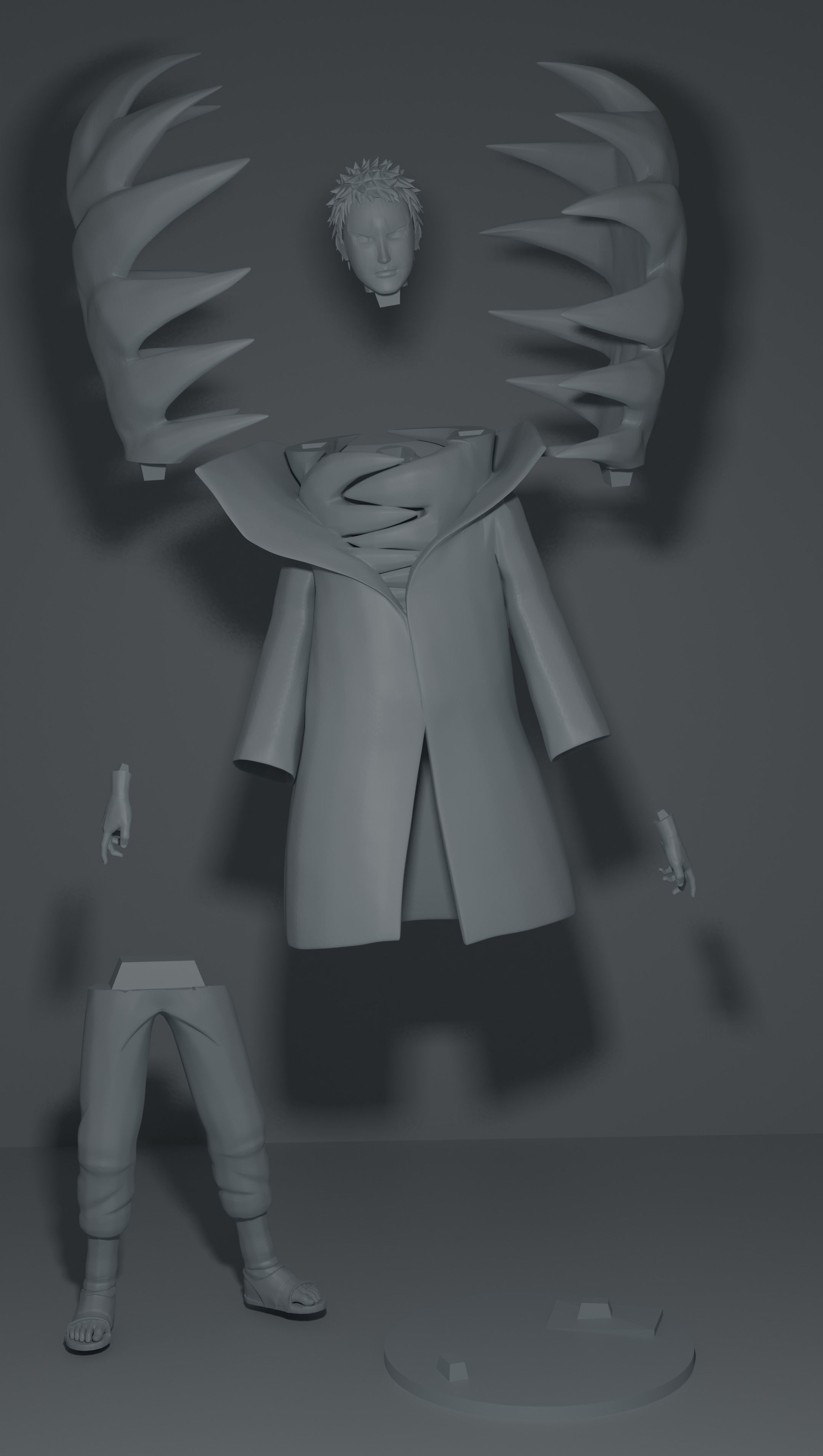 Akatsuki Zetsu 3D print model_4