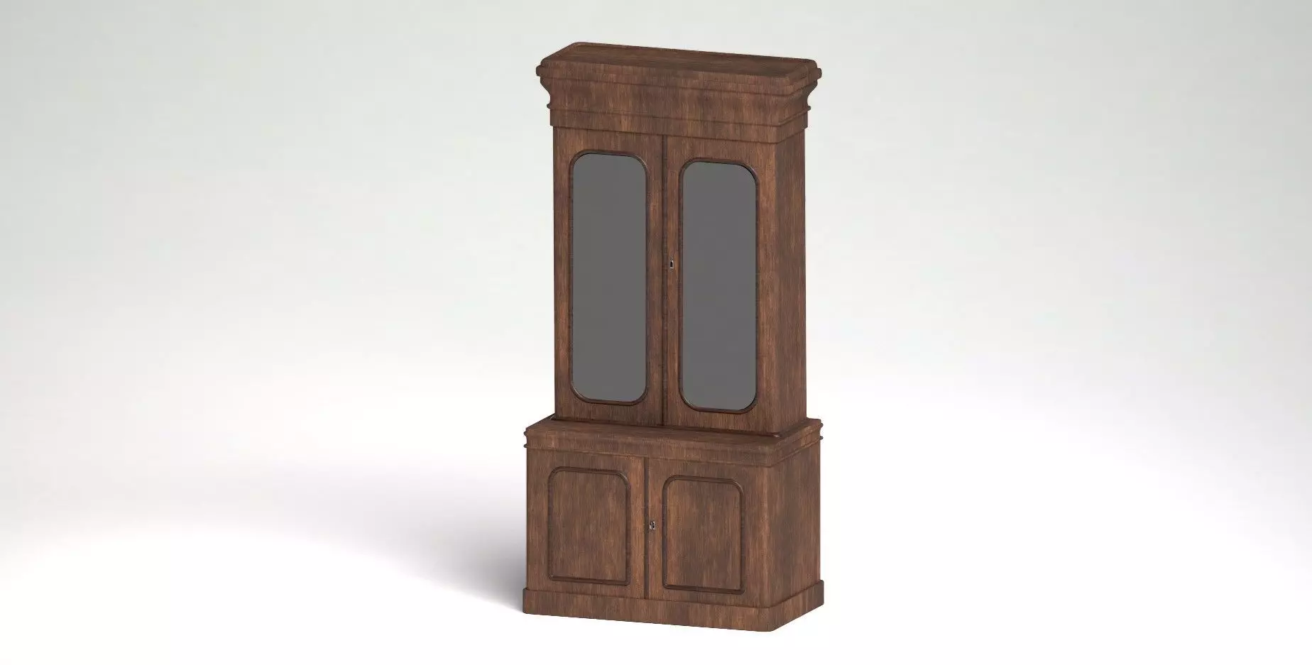 Antique Bookcase 3D model_0
