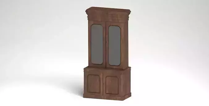 Antique Bookcase 3D model