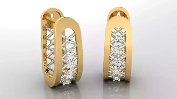 Earring E17 The luxury female earring with gems