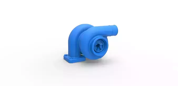 Turbocharger Scale 1 to 25 3D print model