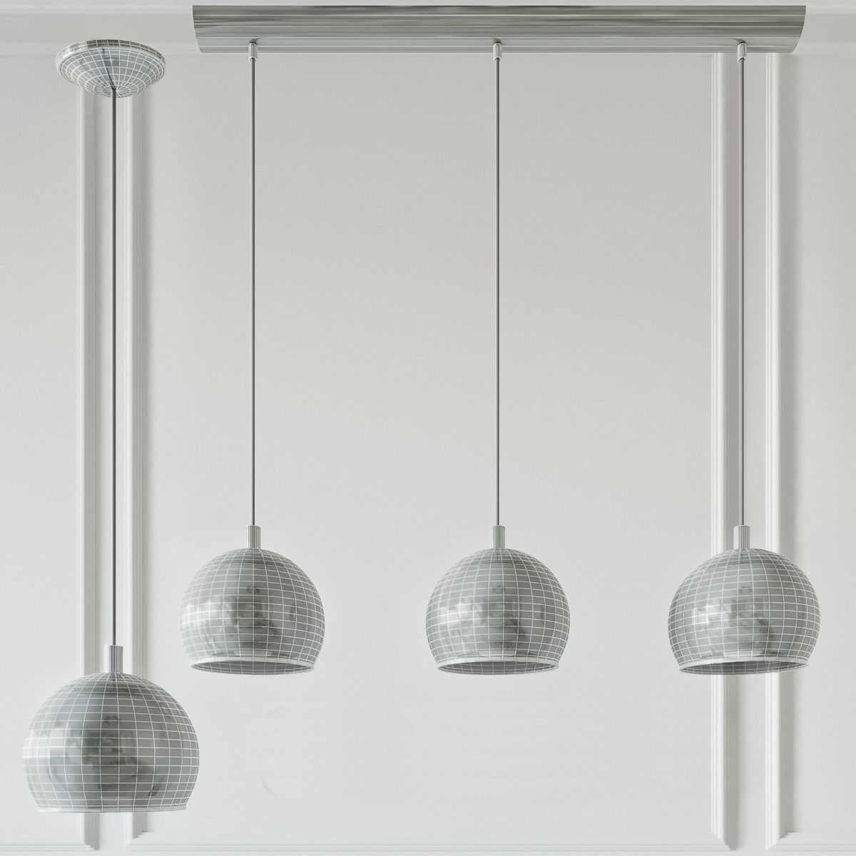 Chandelier eglo 83011 - 82012 3D model_1