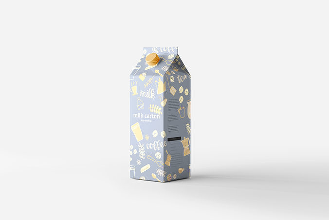 Milk Carton Box 3D model