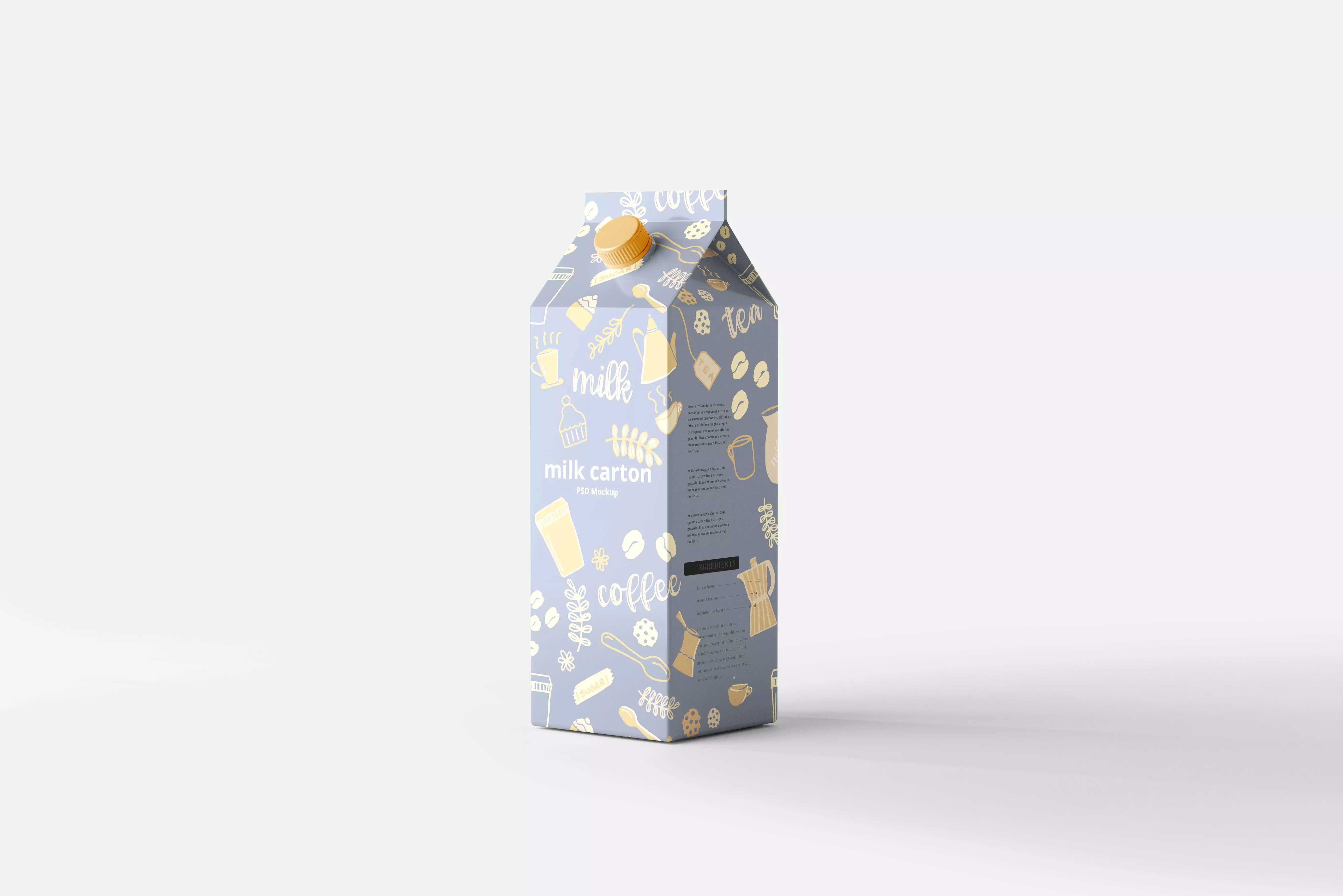 Milk Carton Box 3D model