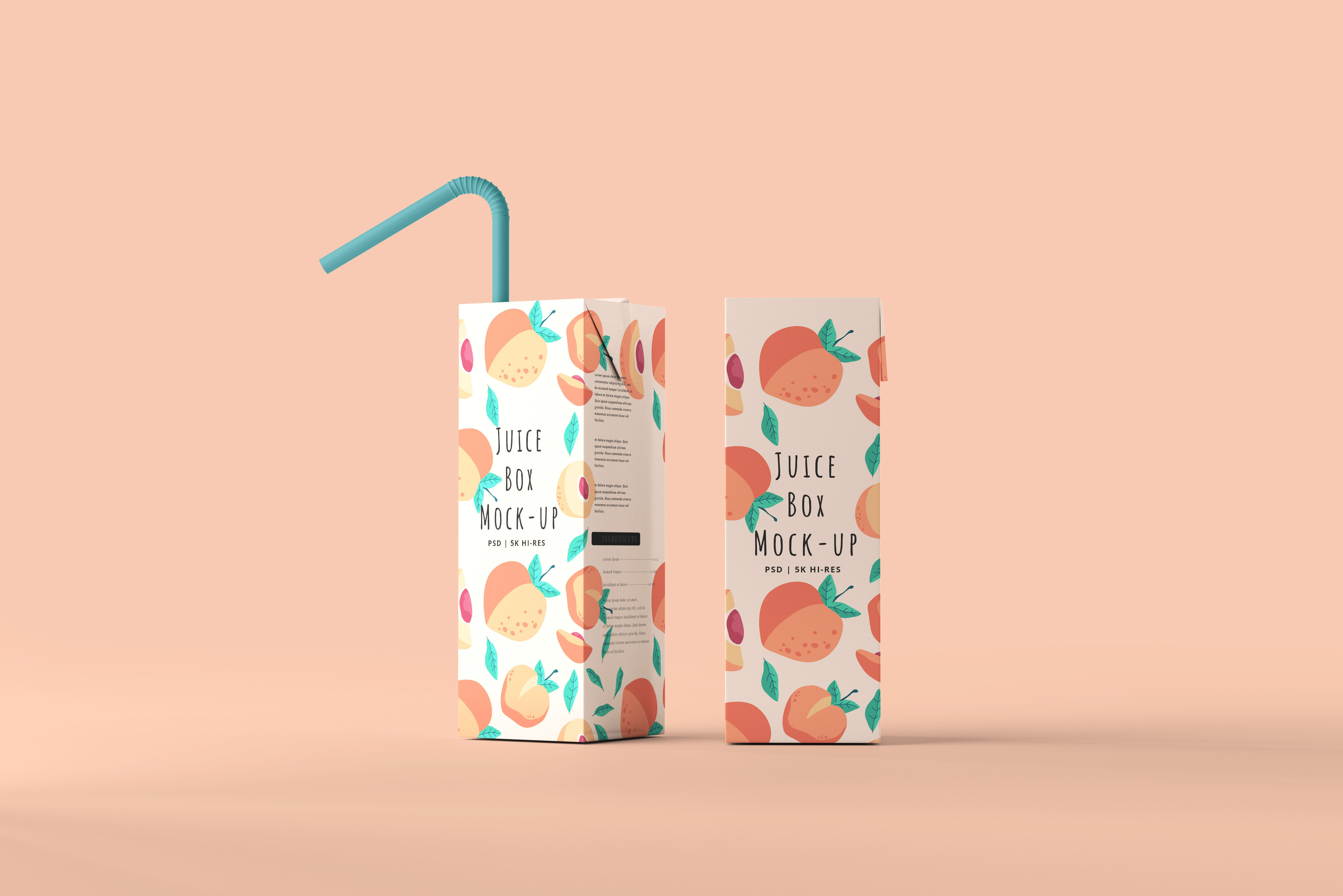Juice Packet Carton Box 3D model_7