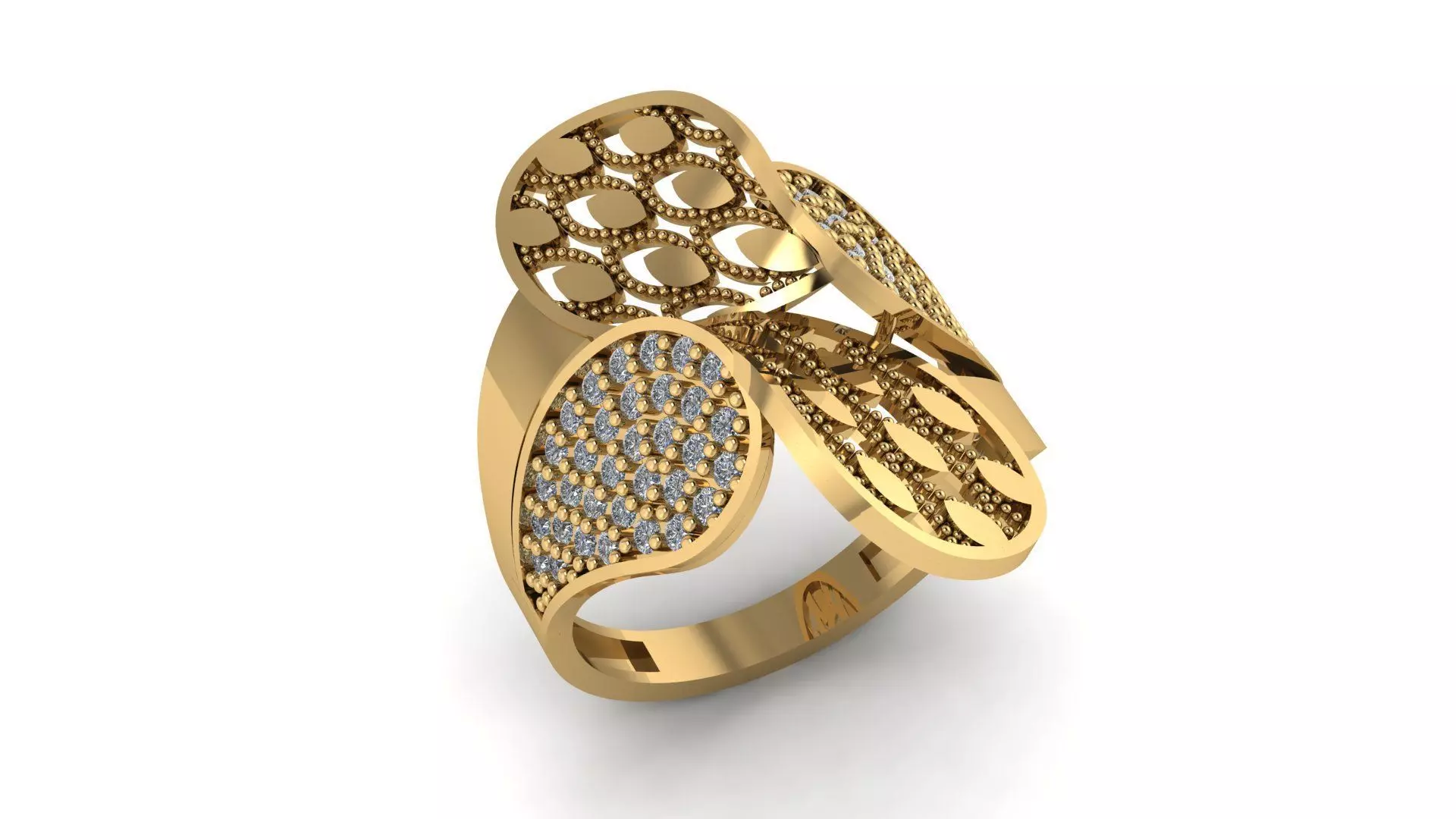 Ring sky pattern 06 3D print model_0