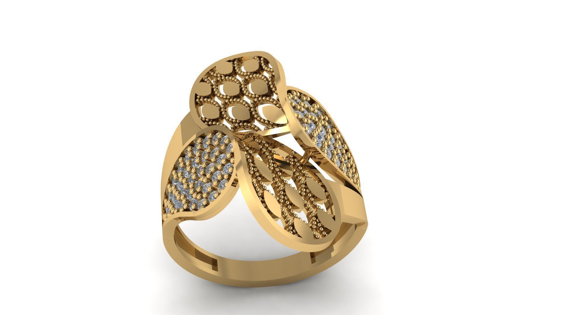 Ring sky pattern 06 3D print model_1
