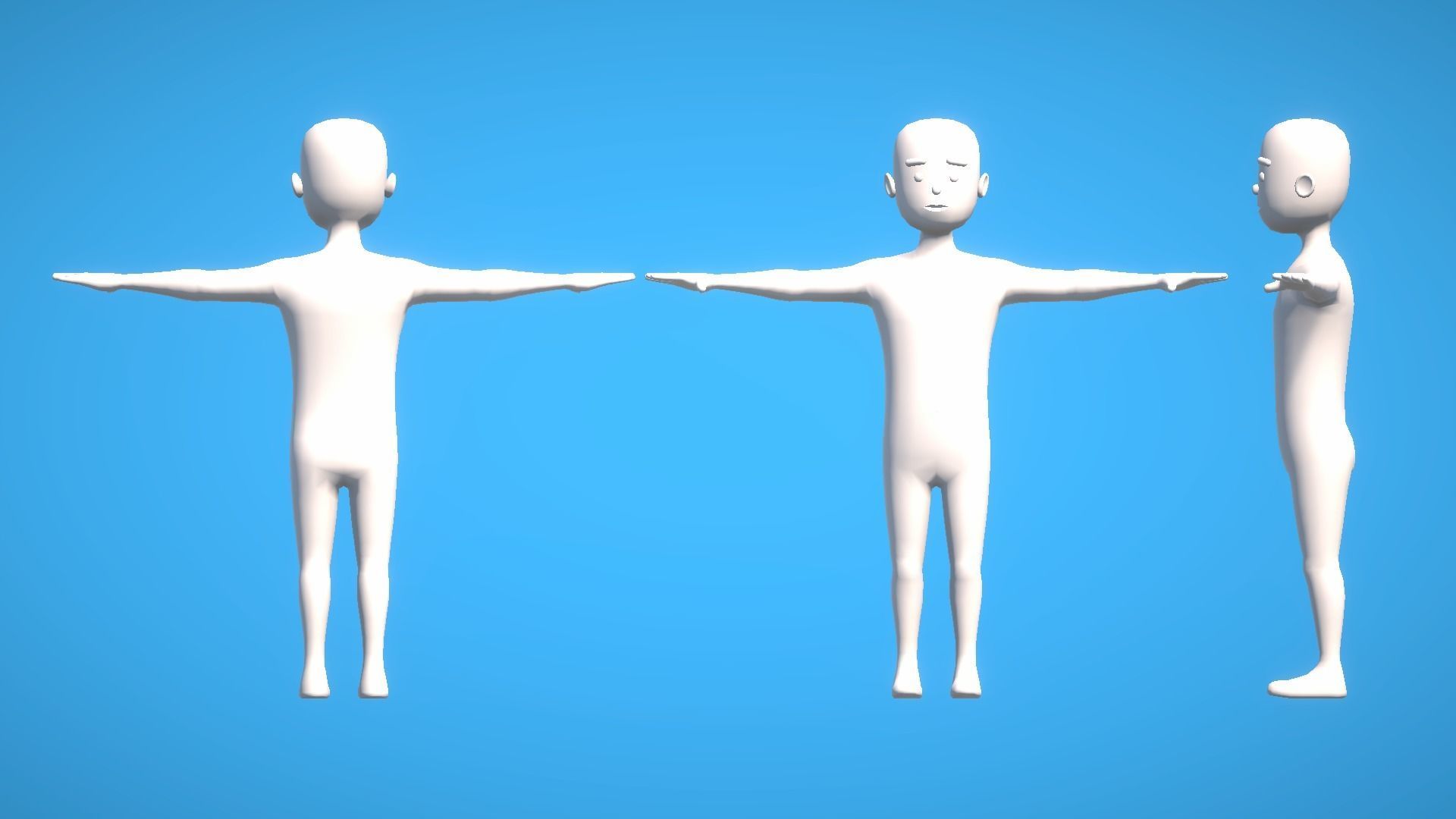 HYPER CASUAL CHARACTERS VOLUME 2 - GYM Low-poly 3D model_2