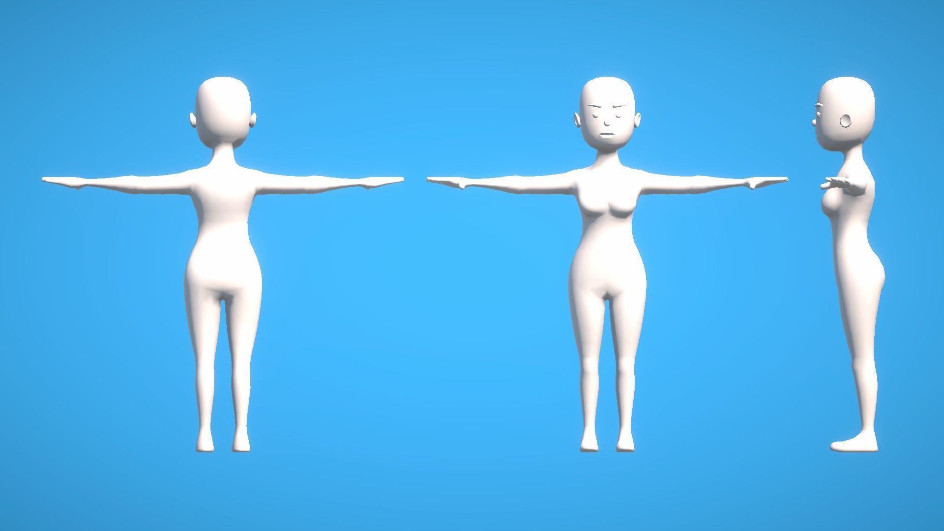 HYPER CASUAL CHARACTERS VOLUME 2 - GYM Low-poly 3D model_1