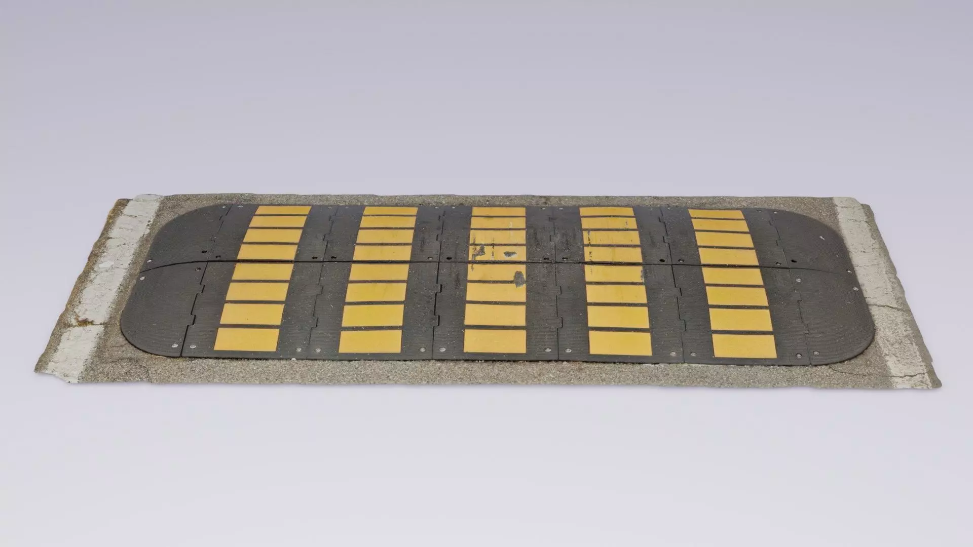 Traffic Speed Bump high-poly 3D model_0