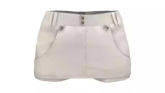 Ladies Skirt Front Shorts
