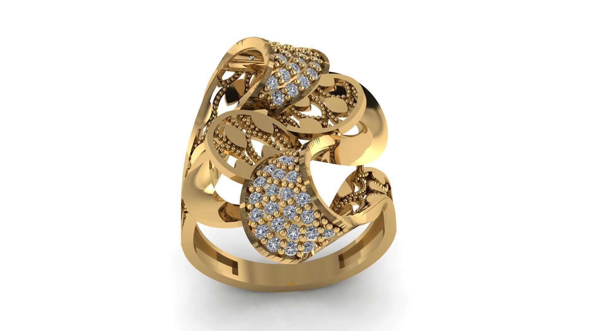 Ring sky pattern 08 3D print model_1