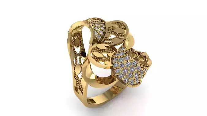 Ring sky pattern 08 3D print model