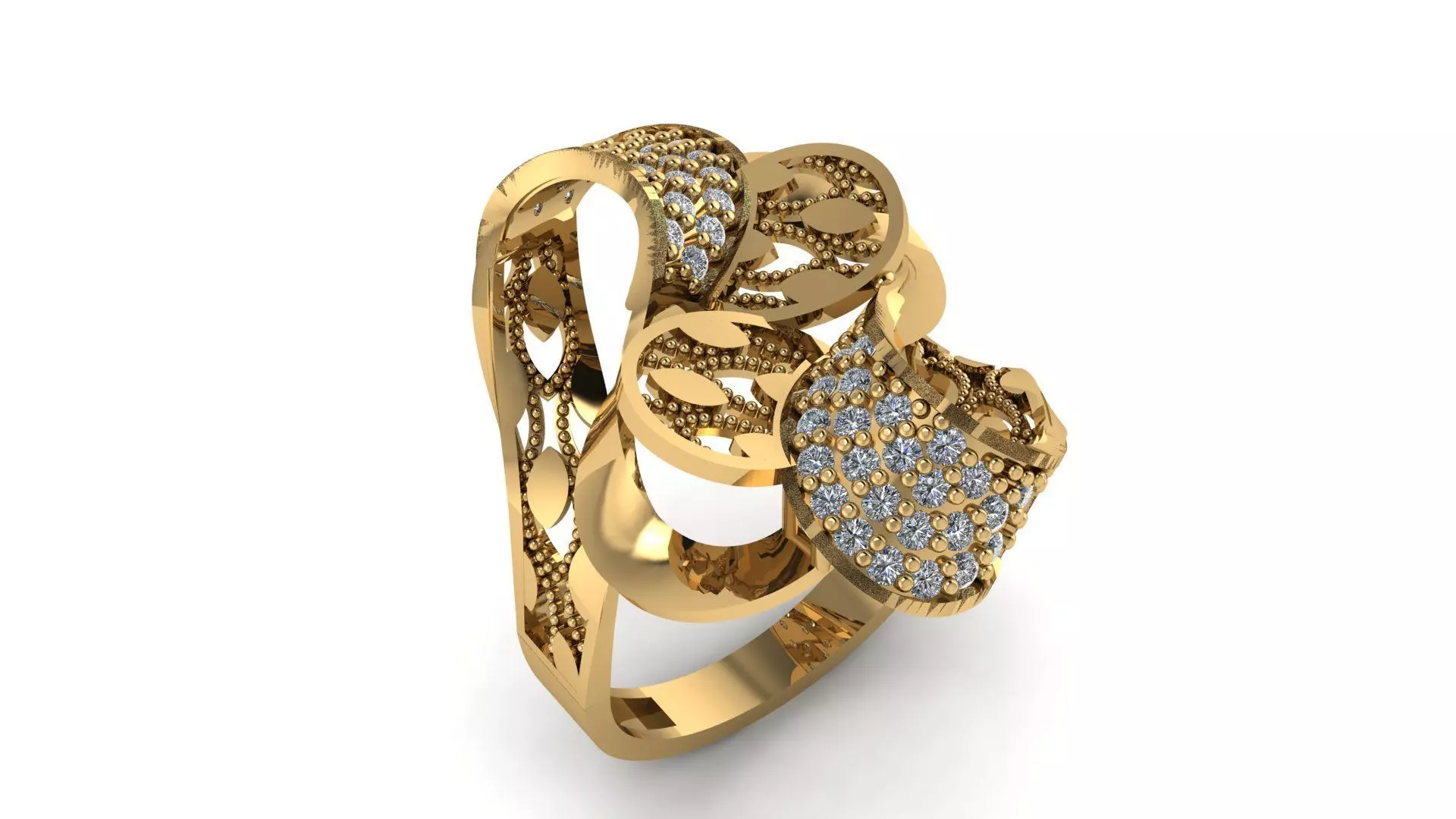 Ring sky pattern 08 3D print model_0