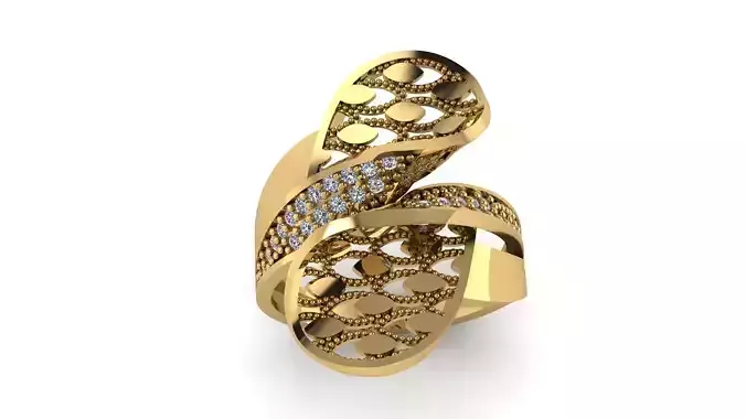 Ring sky pattern 09 3D print model