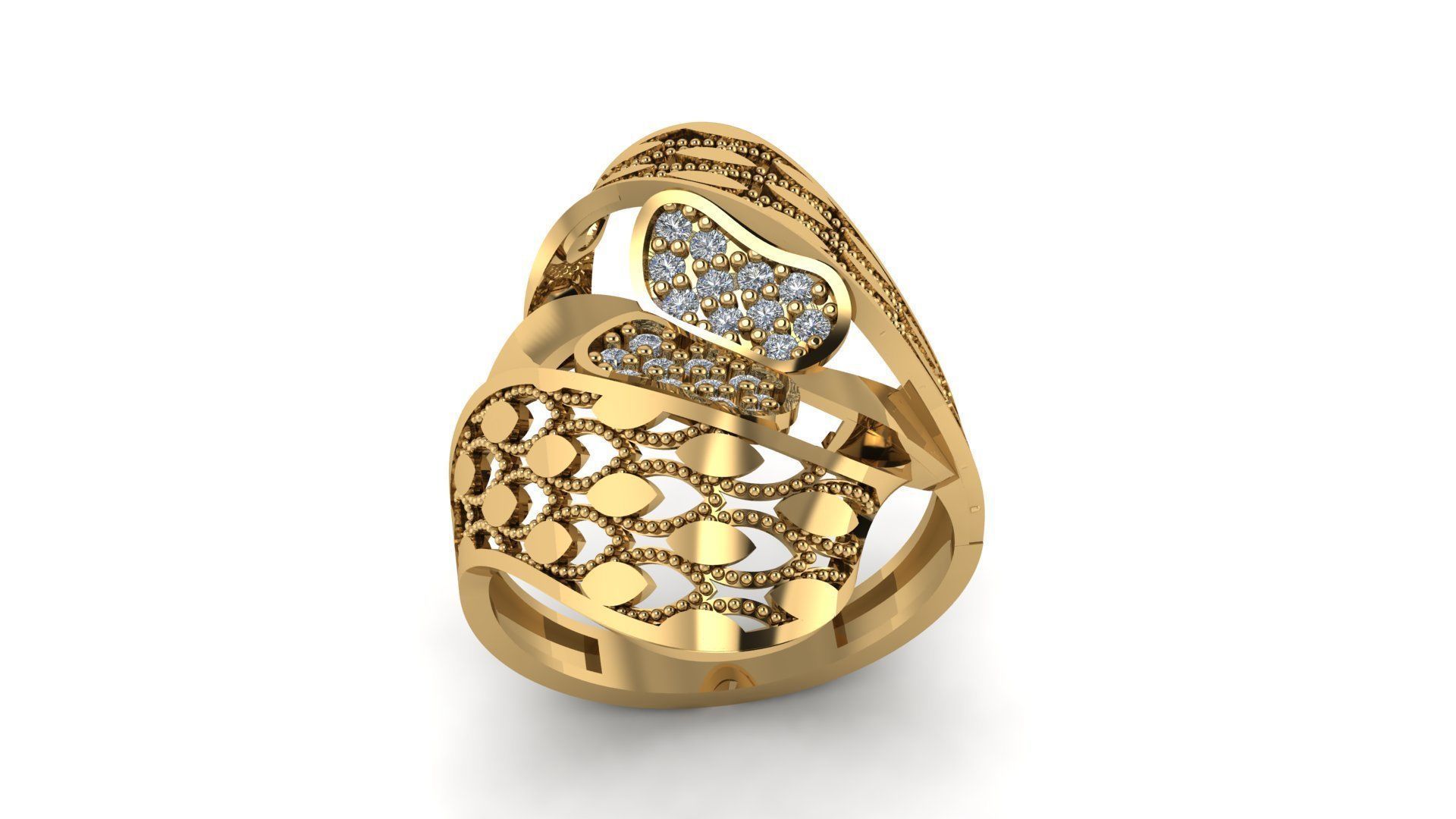 Ring sky pattern 10 3D print model_1