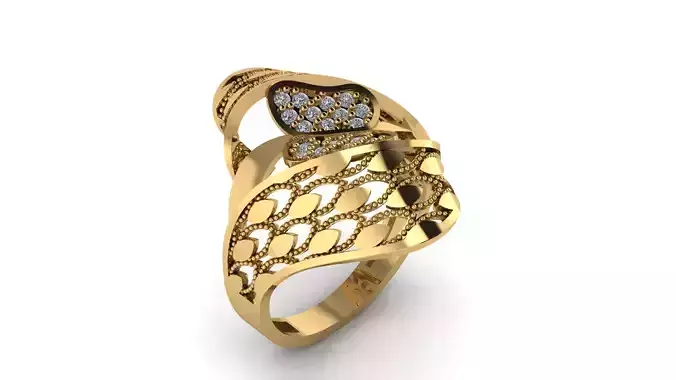 Ring sky pattern 10 3D print model