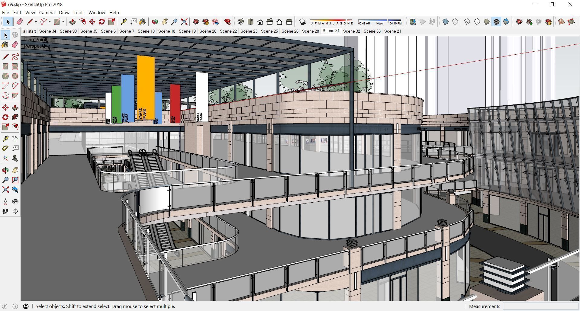 Sketchup Shopping Center G9 3D model_13