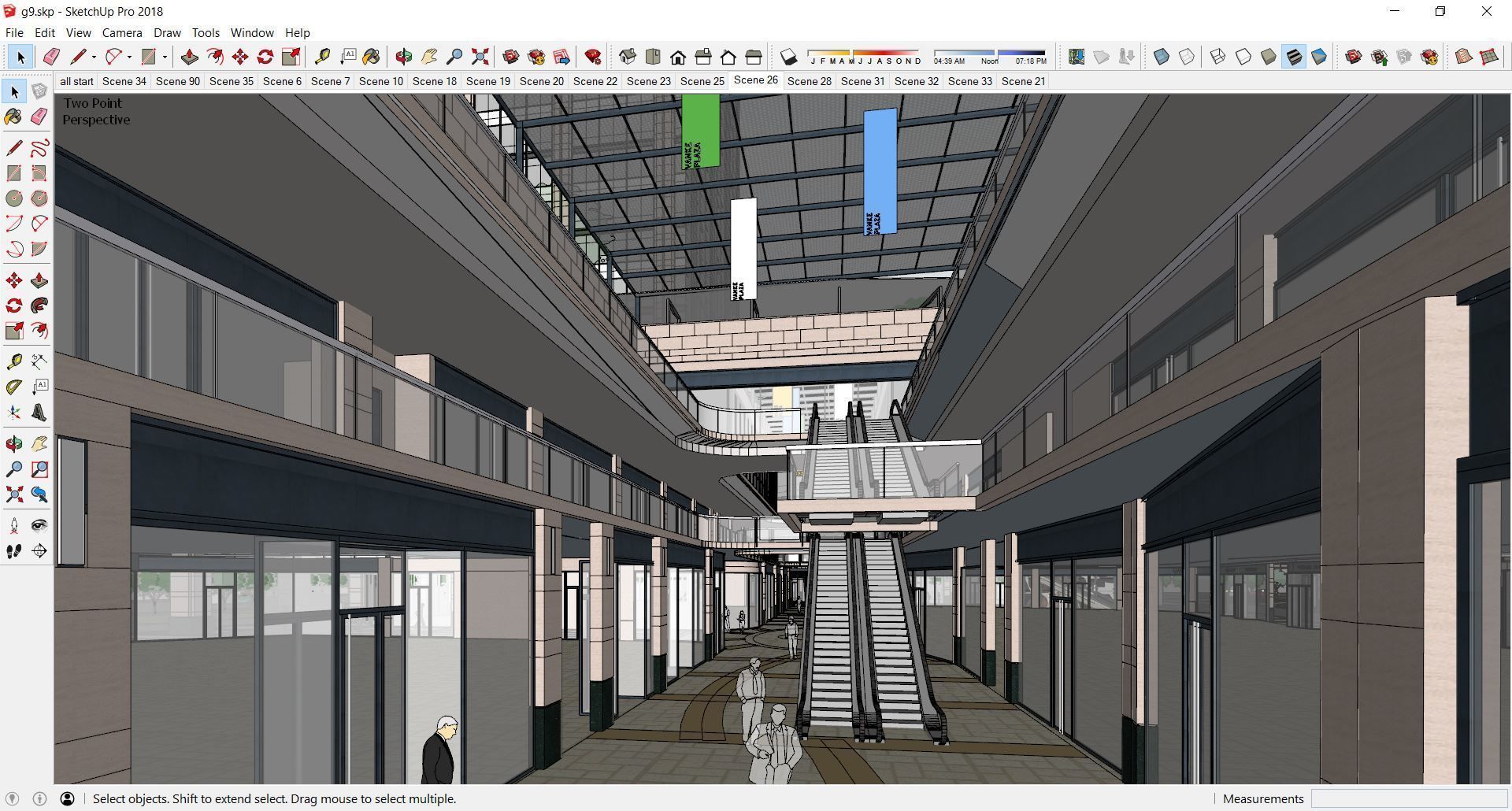 Sketchup Shopping Center G9 3D model_15