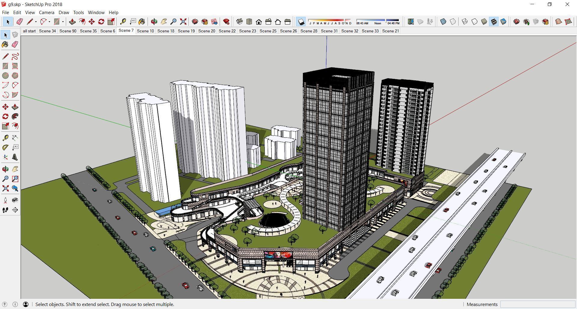 Sketchup Shopping Center G9 3D model_5